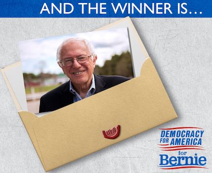 After receiving 87.9% of member vote, Sanders captures first Democratic presidential primary endorsement in progressive PAC’s history.