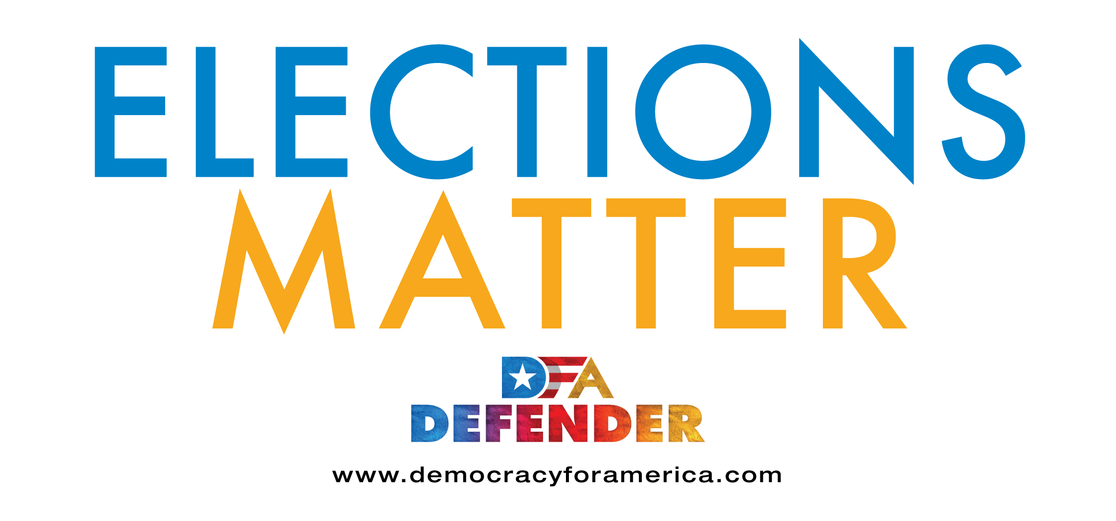 Elections Matter Bumpers Sticker Design